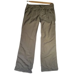 James Perse Wide Leg Flare Women’s Size 28 Pants Gorpcore Linen Blend  Green